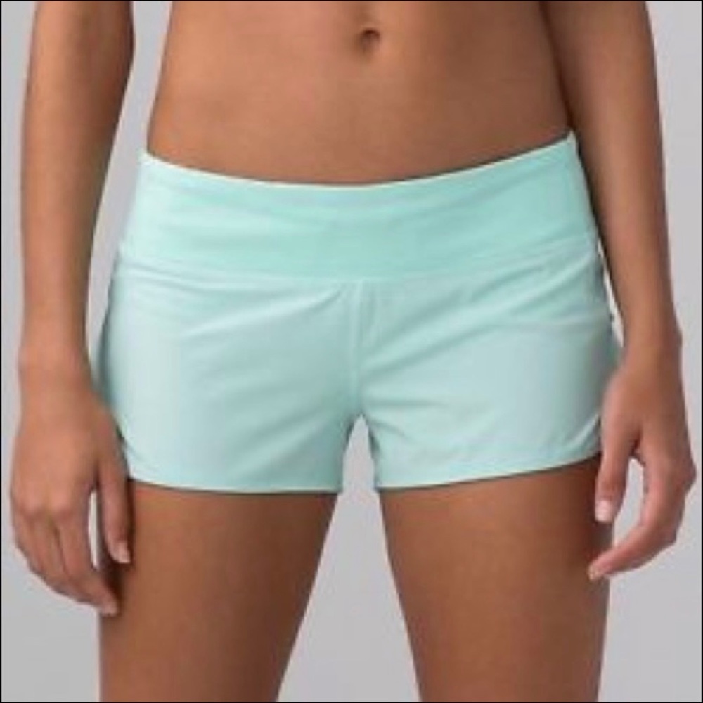 Light blue lululemon shorts. Never worn